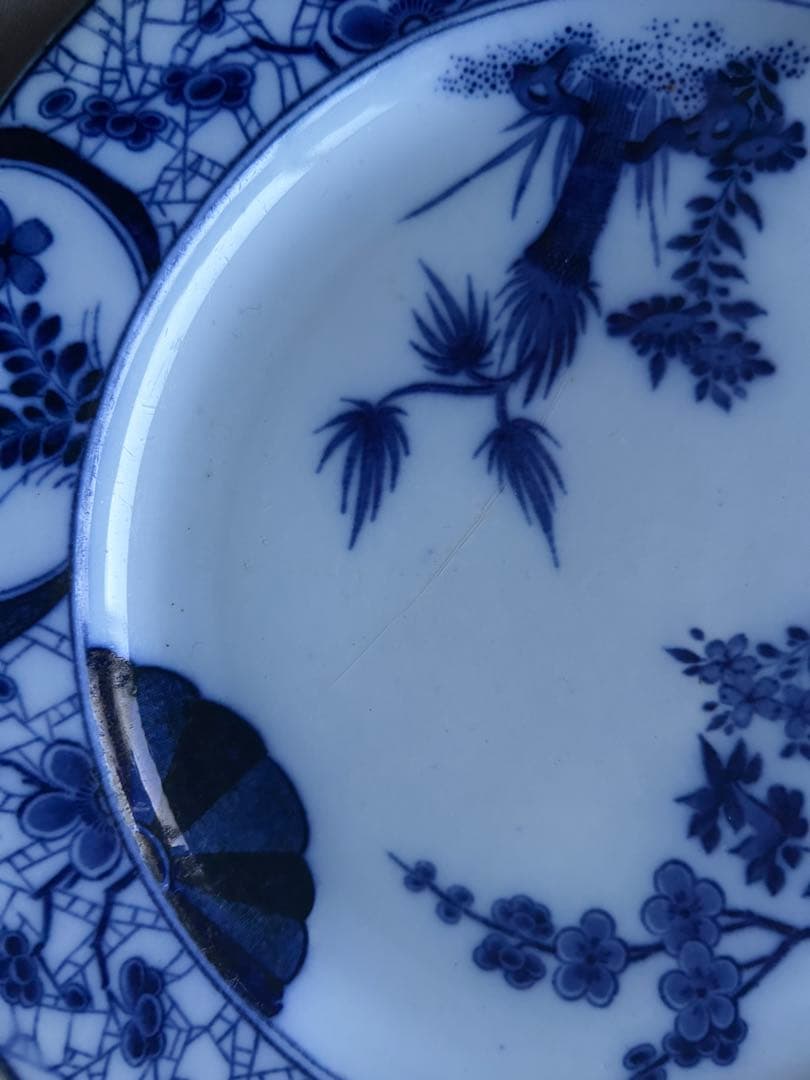 Japon Creil montereau ジャポニズム　藍色　フランス