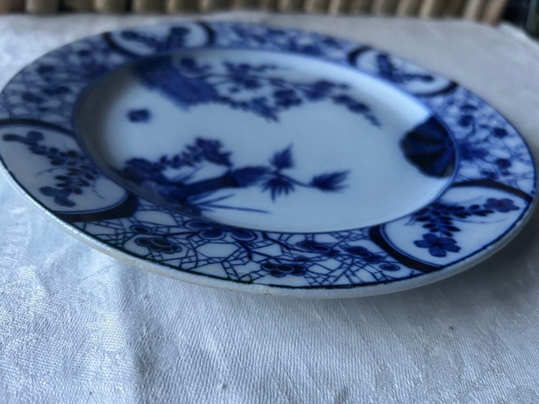 Japon Creil montereau ジャポニズム　藍色　フランス