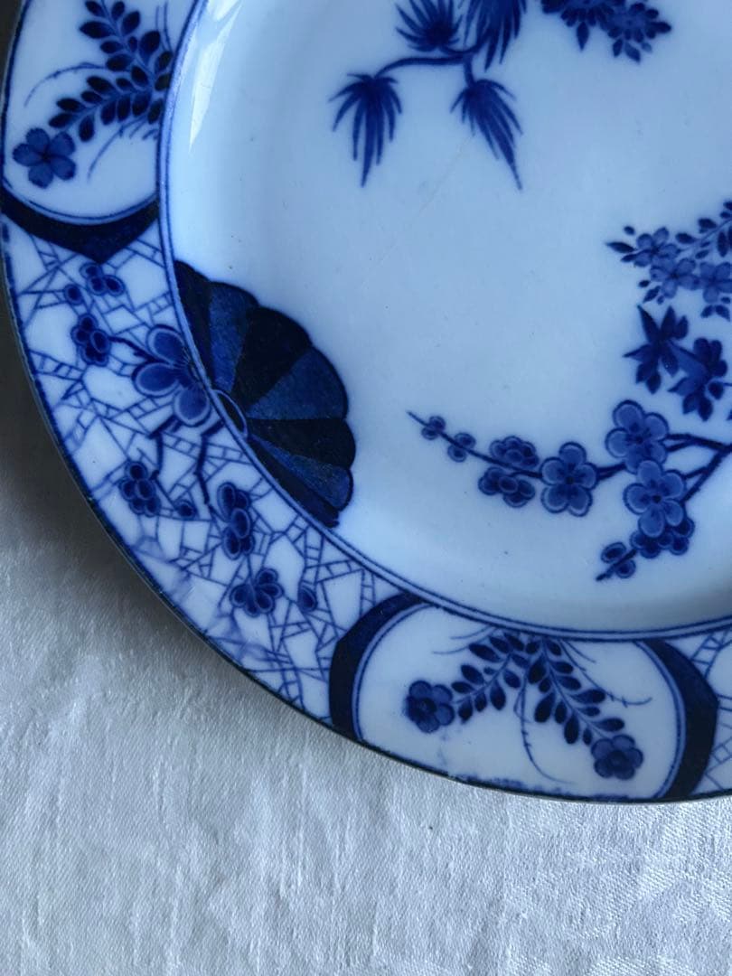 Japon Creil montereau ジャポニズム　藍色　フランス