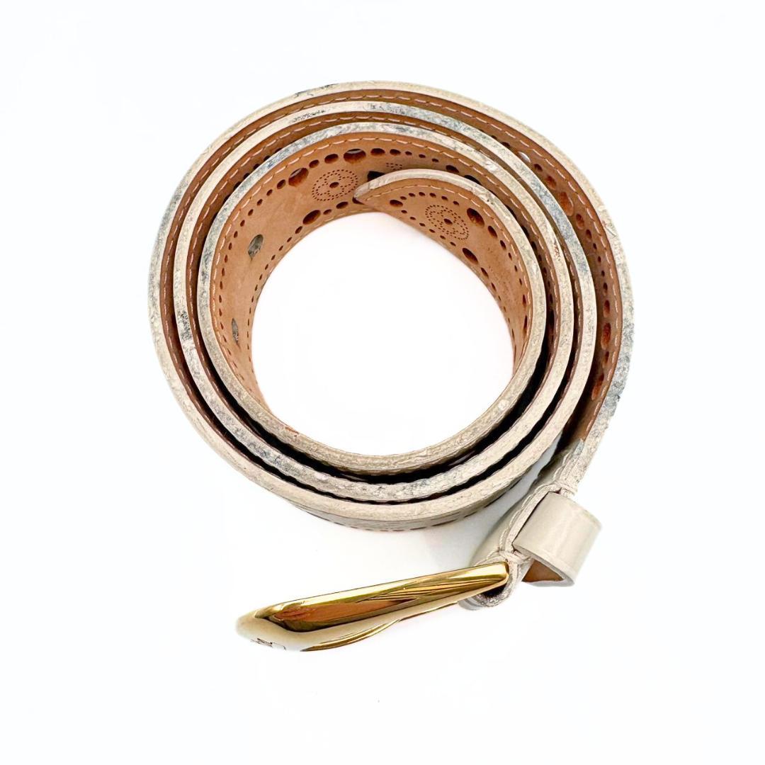 ぬ ルイヴィトン サンチュール フェニックス ベルト パンチング85/34