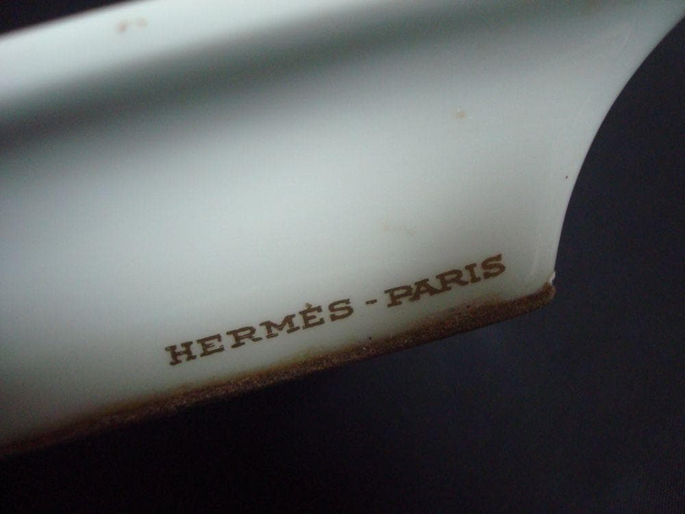 HERMES エルメス 灰皿 ビンテージ　花束　アッシュトレイ