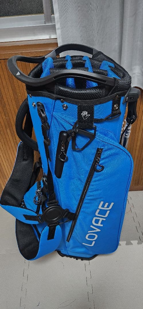 【新品未使用】14分割 LOVACE 青 キャディバッグ