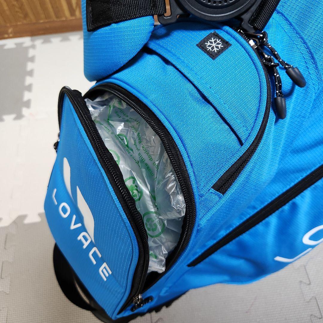 【新品未使用】14分割 LOVACE 青 キャディバッグ