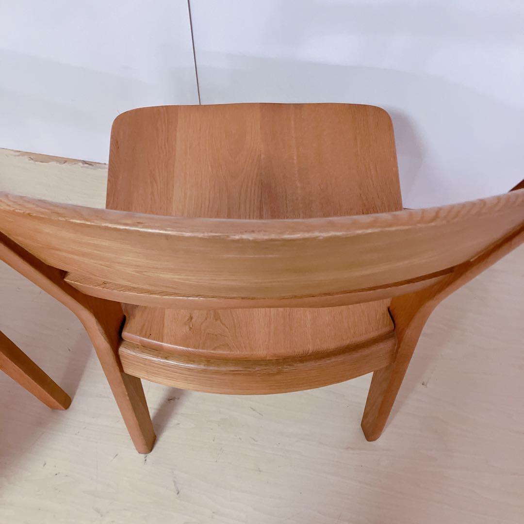 木製　ダイニングチェア　2脚セット　北欧　アームレスチェア　カントリー