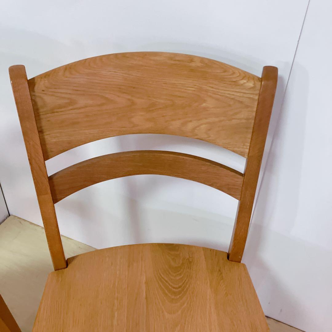 木製　ダイニングチェア　2脚セット　北欧　アームレスチェア　カントリー