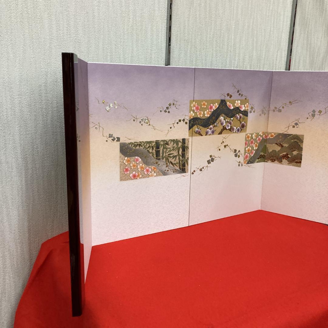 G1-B 　高さ39㎝位　雛屏風　雛人形屏風　ひな飾り屏風　三月屏風　親王飾り