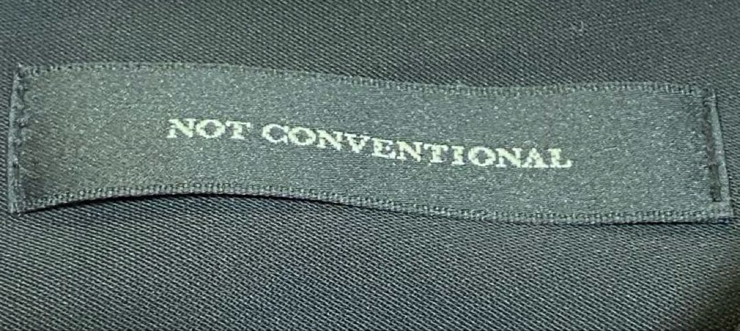 NOT CONVENTIONAL オーバーサイズシャツ　きものシャツ　黒　美品