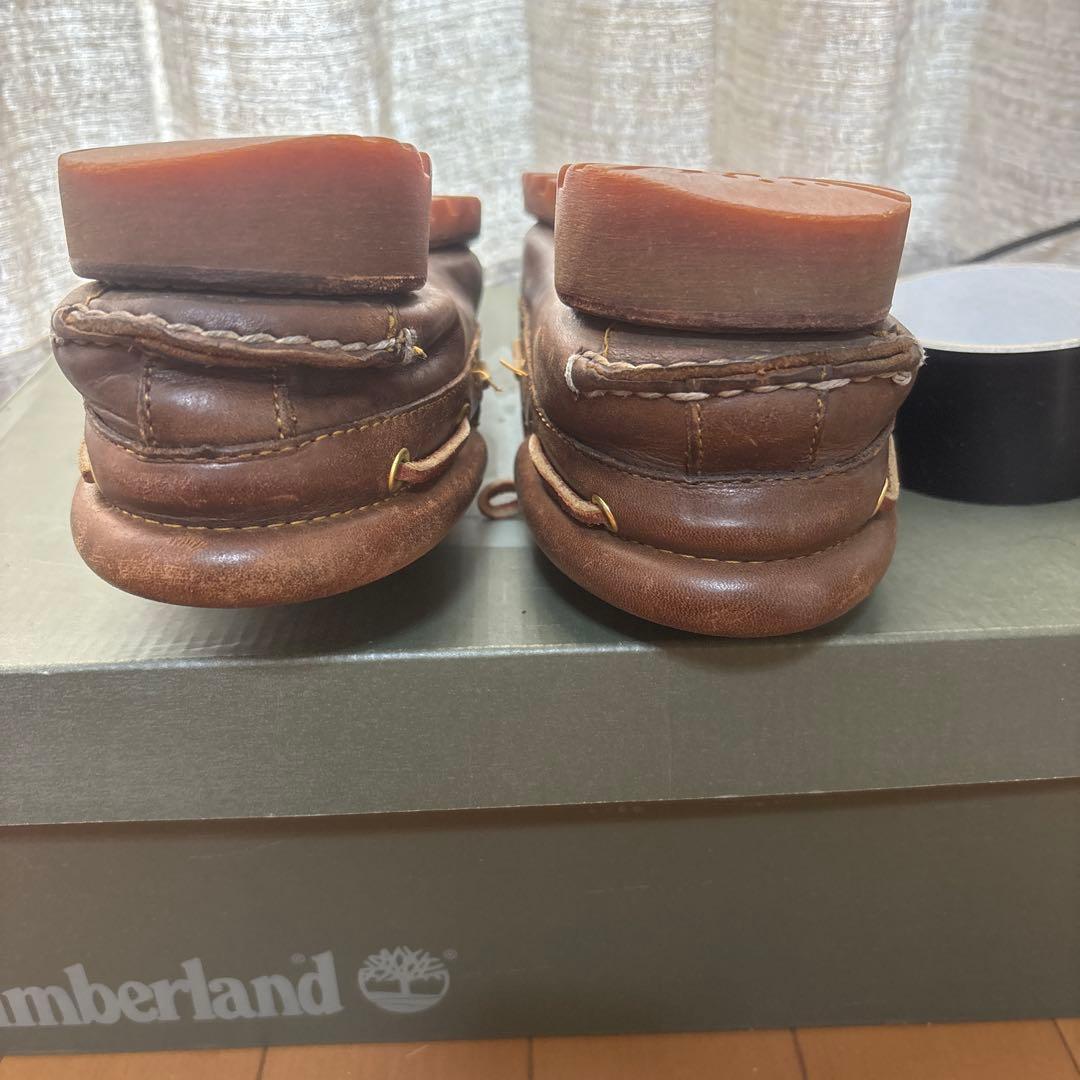 Timberland ブラウン モカシン　3eye