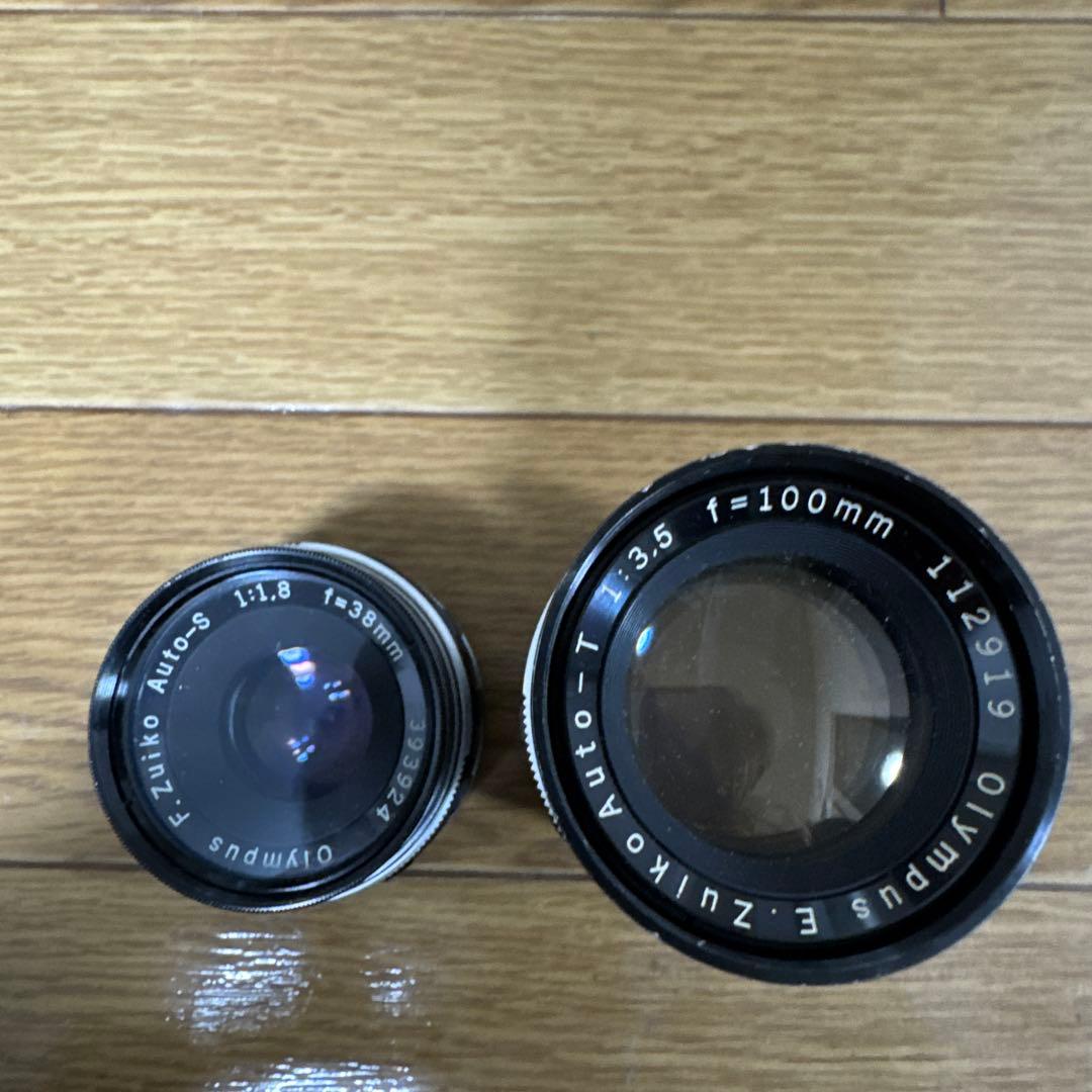 OLYMPUS PEN FT ブラック フィルムカメラ ZUIKOレンズ2本付