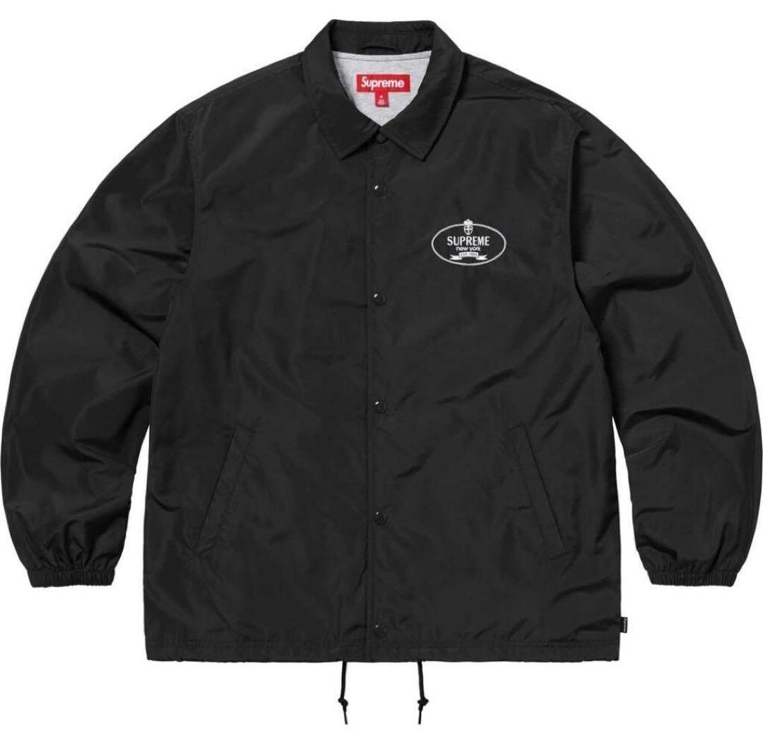 新品 Supreme Crest Coaches Jacket Black M