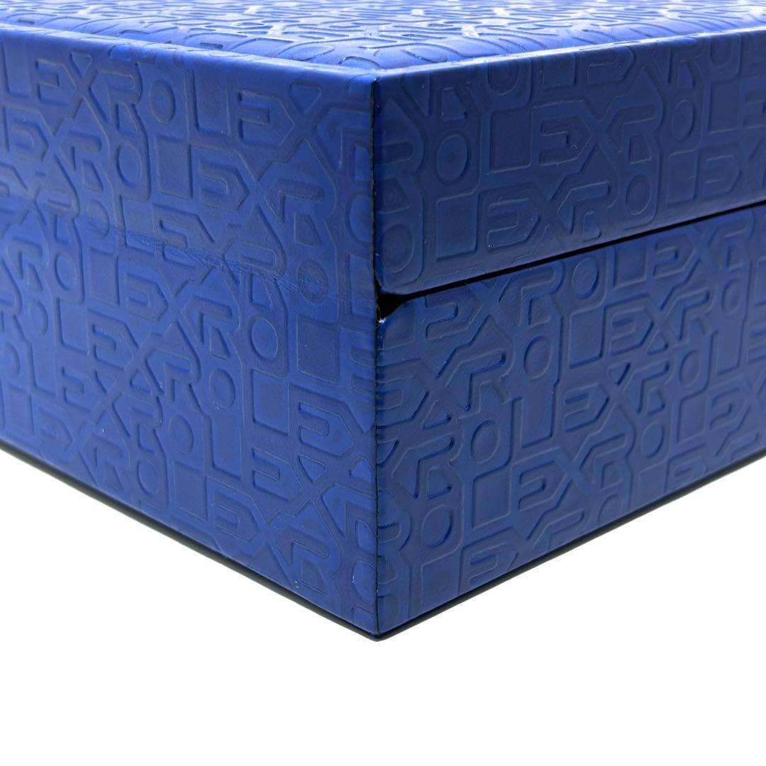 純正 ロレックス ジュエリーボックス 鍵付き ブルー アクセサリーケース ブルー