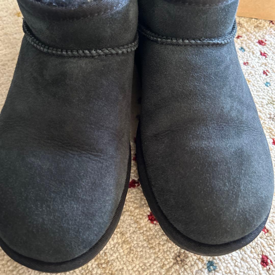 UGG シープスキンブーツ クラシックウルトラミニ ブラック 25cm