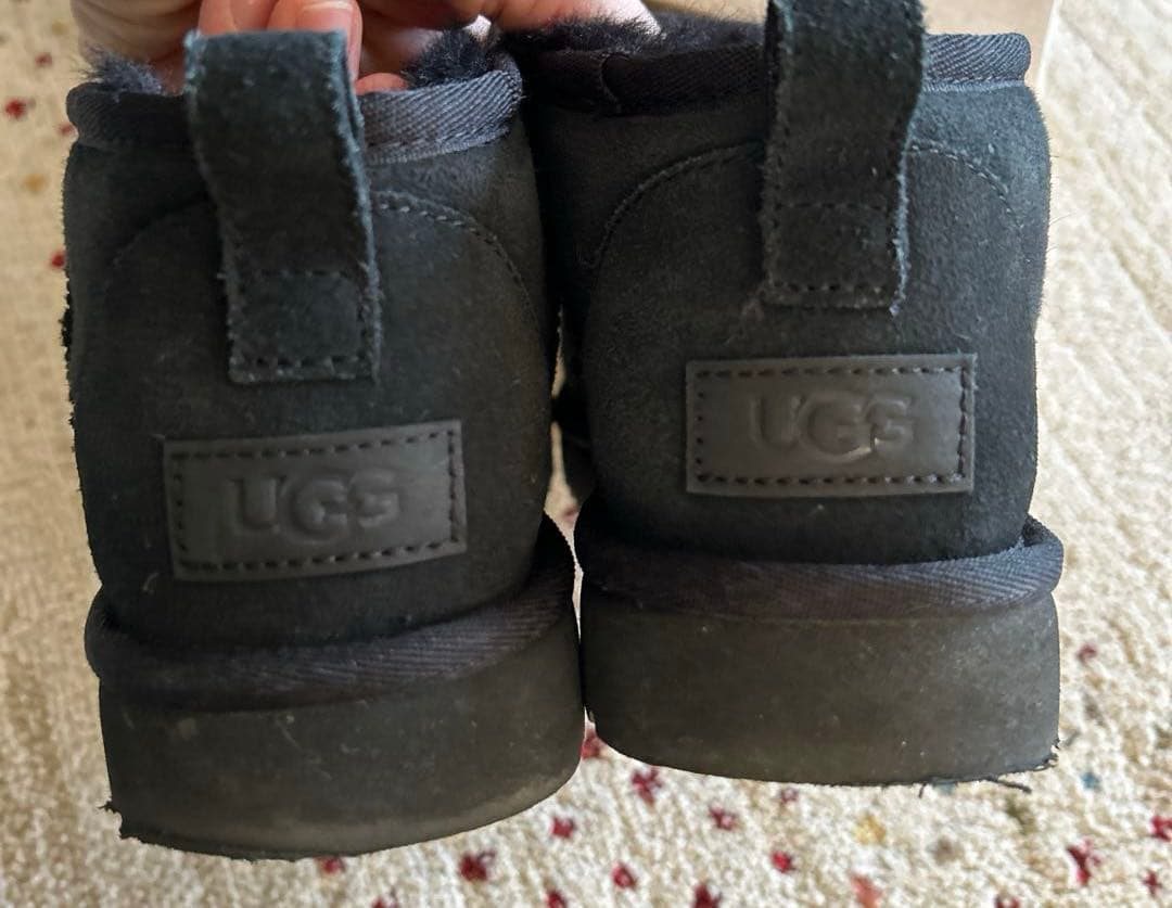 UGG シープスキンブーツ クラシックウルトラミニ ブラック 25cm