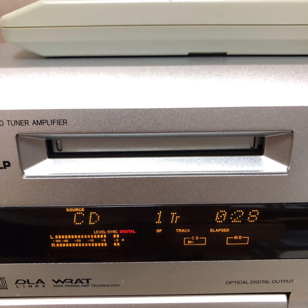 ONKYO FR-7GX CD MDコンポ リモコン付 再生動作品 現状渡し品