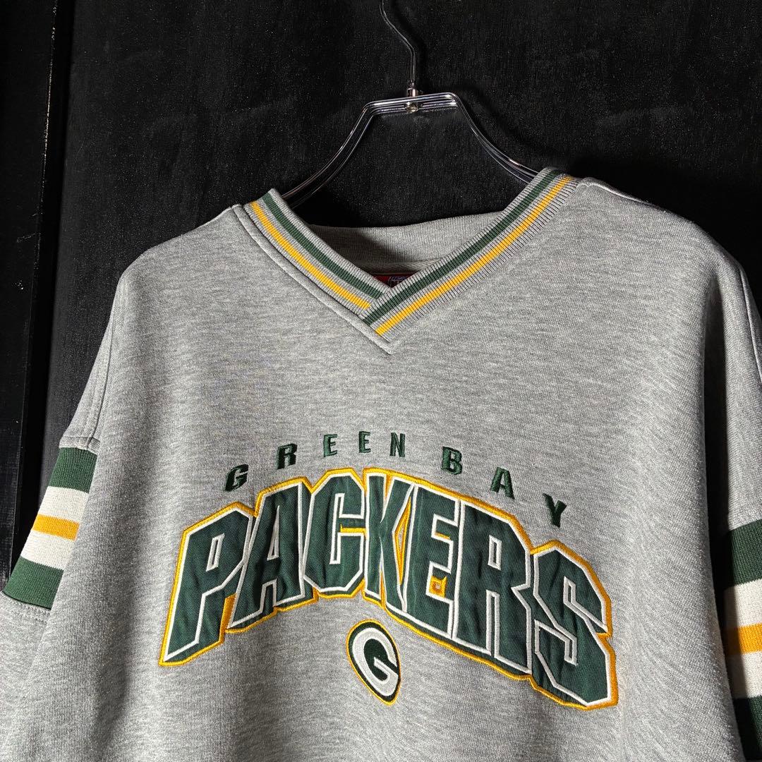 NFL GREEN BAY PACKERS スウェット　パッカーズ　グレー　L