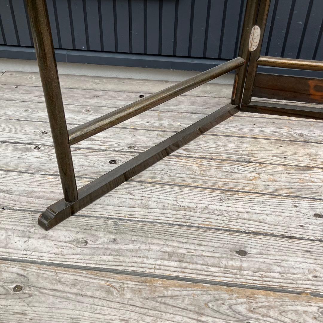 昭和レトロ 和風 漆塗り 衣桁 衣紋掛け 古道具 ハンガーラック 和家具 着物