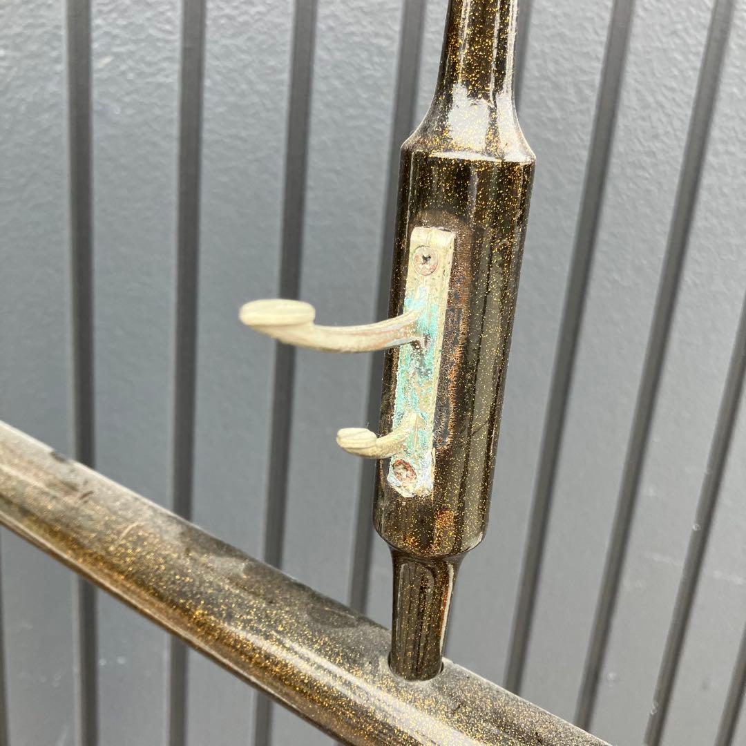 昭和レトロ 和風 漆塗り 衣桁 衣紋掛け 古道具 ハンガーラック 和家具 着物