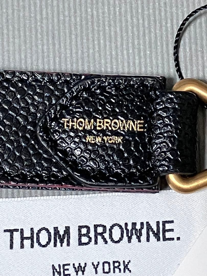 thom browne レザー　ストラップ　キーチェーン　キーホルダー