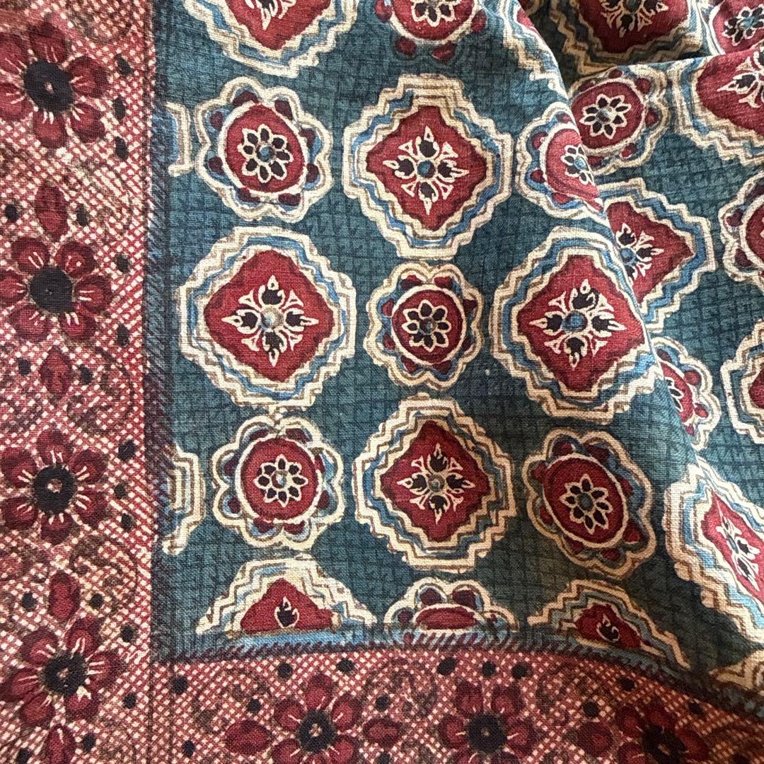 アンティーク　インド　更紗