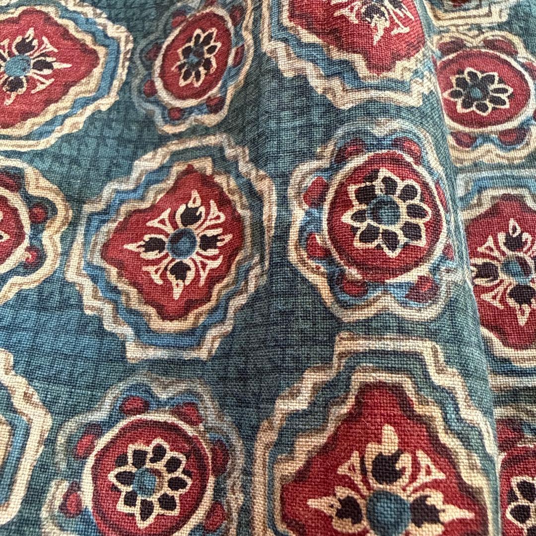 アンティーク　インド　更紗