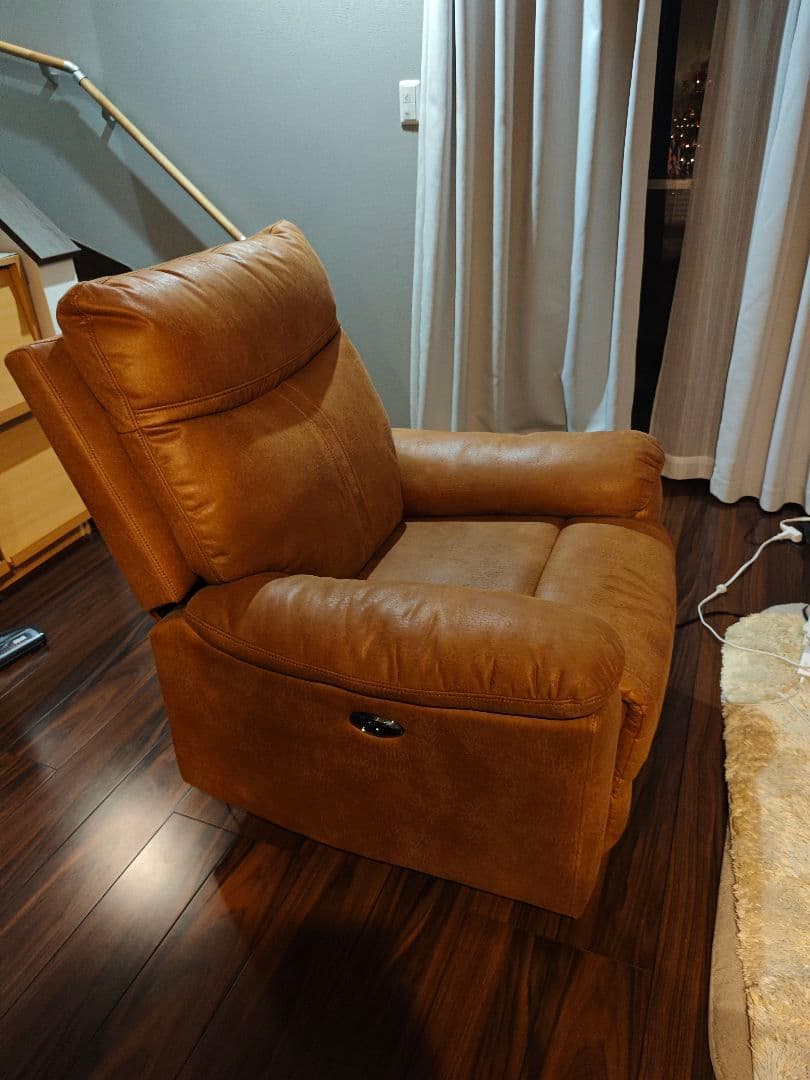 かず 電動リクライニングソファ 1人掛け logan