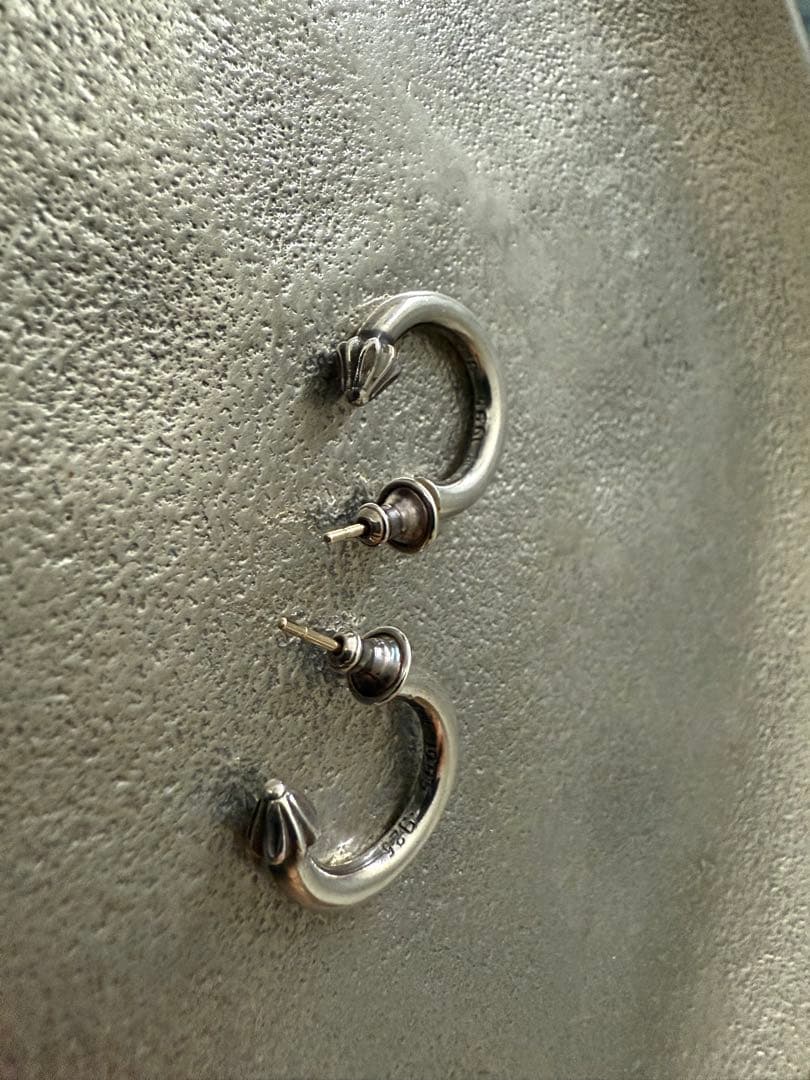 CH (クロムハーツ) HOOP PLAIN プレーン フープピアス シルバー