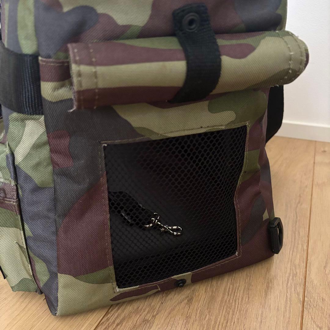 【美品】3way犬用キャリーバッグ迷彩