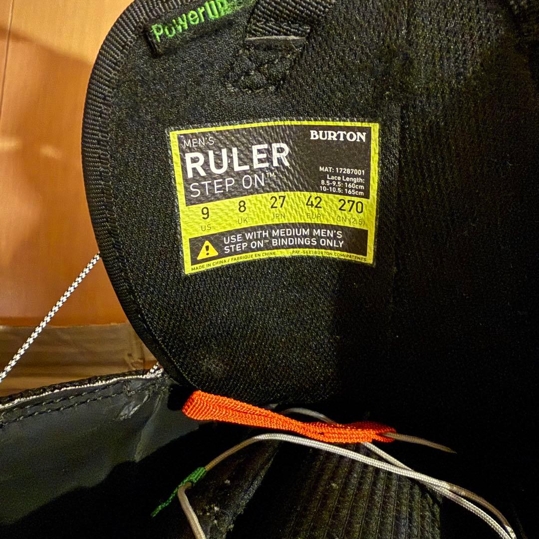 美品　BURTON STEP ON セット　RULER 27cm 9インチ