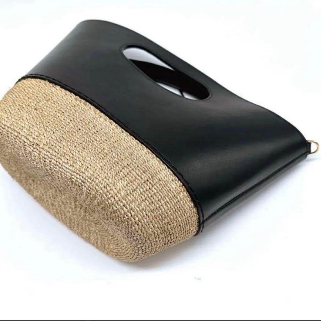 WEB限定 ヴィオラドーロ レザーコンビ カゴバッグ 2way