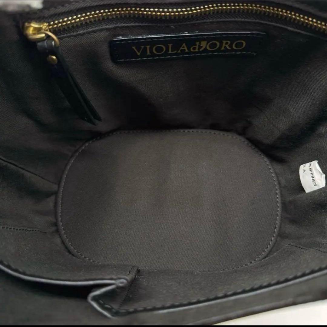 WEB限定 ヴィオラドーロ レザーコンビ カゴバッグ 2way