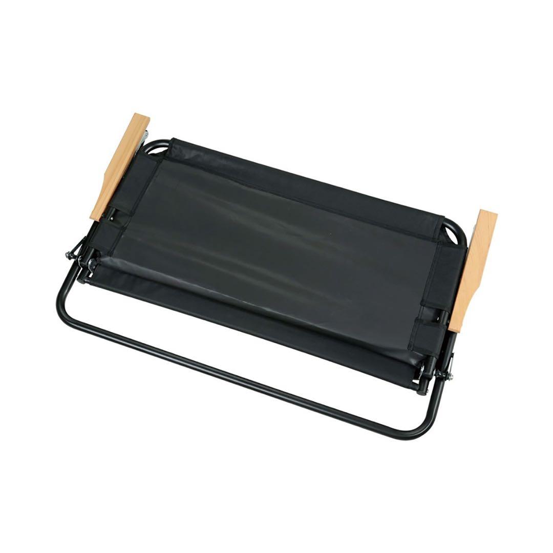 captain stag CSブラックラベル アルミ背付ベンチ