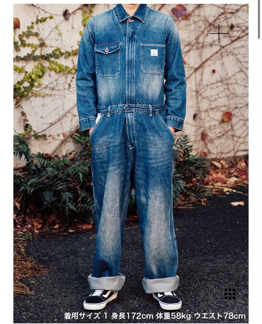 CUNE WORK つなぎ デニム 加工
