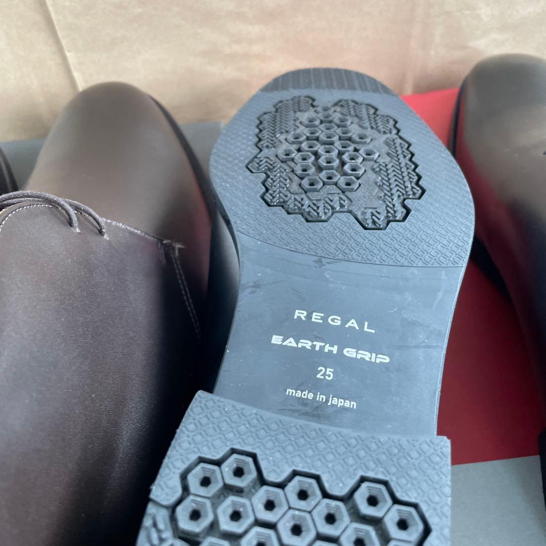 リーガル　625Rブラウン　24GLブラック　25CM 2足セット