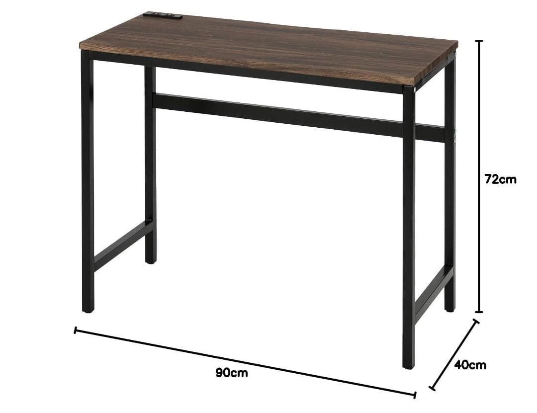 ☆パソコン机・オフィス・2口コンセント付き　ヴィンテージ