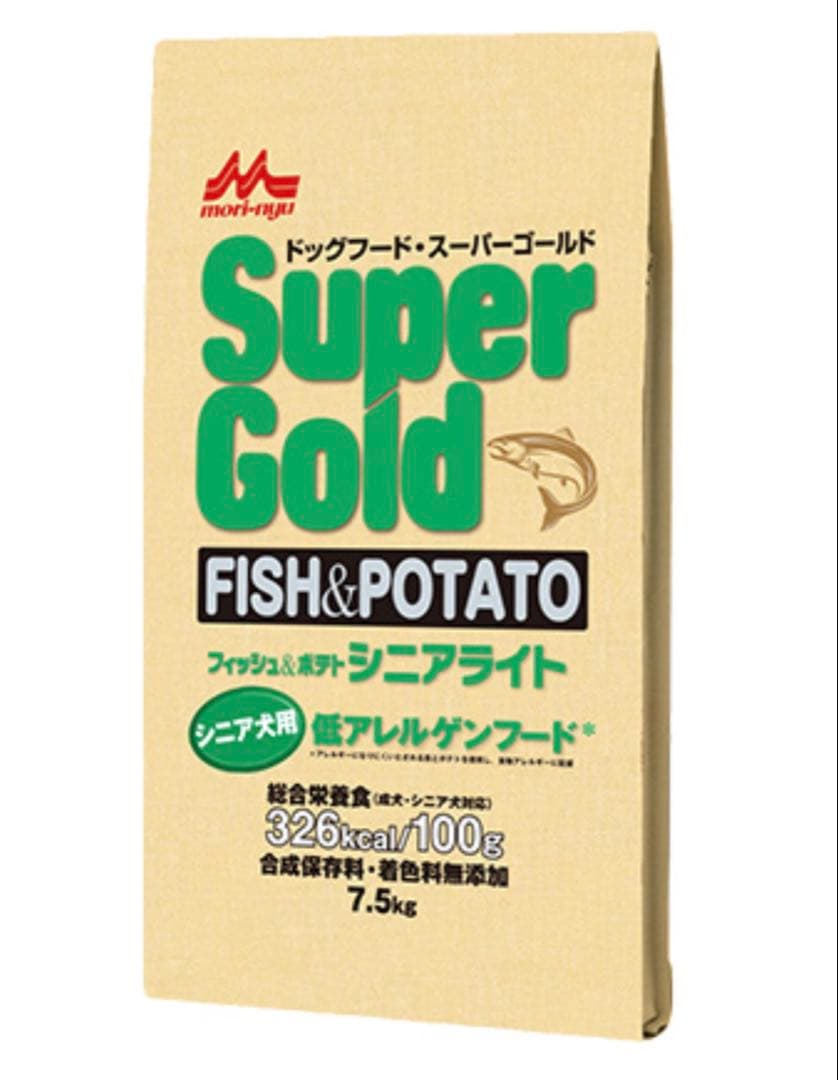 森乳サンワールド　ドッグフード　フィッシュ＆ポテト　シニアライト　7.5 kg
