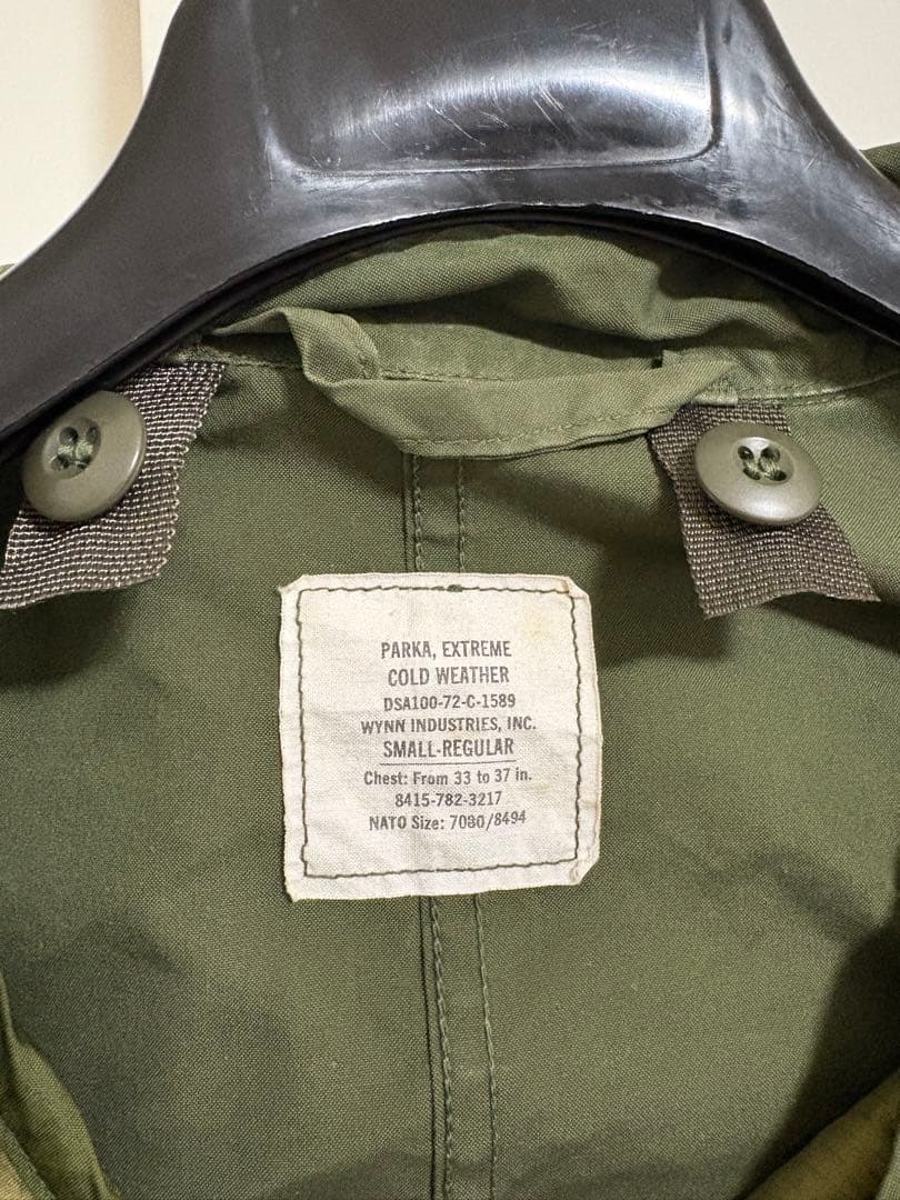 米軍実物72年　M-65フィッシュテールパーカー　Sサイズ