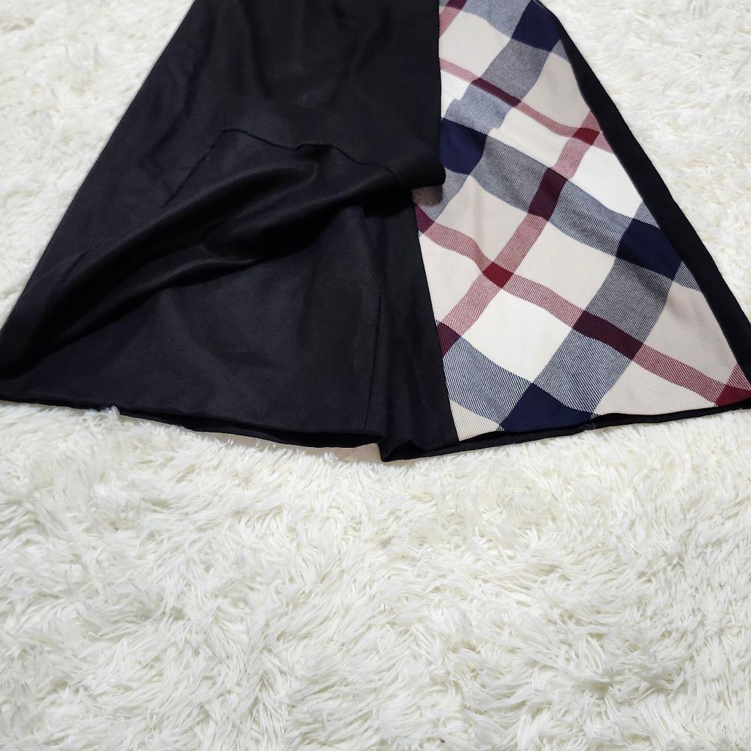 美品☆ブルーレーベルクレストブリッジ　ガウチョパンツ　CBチェック　38