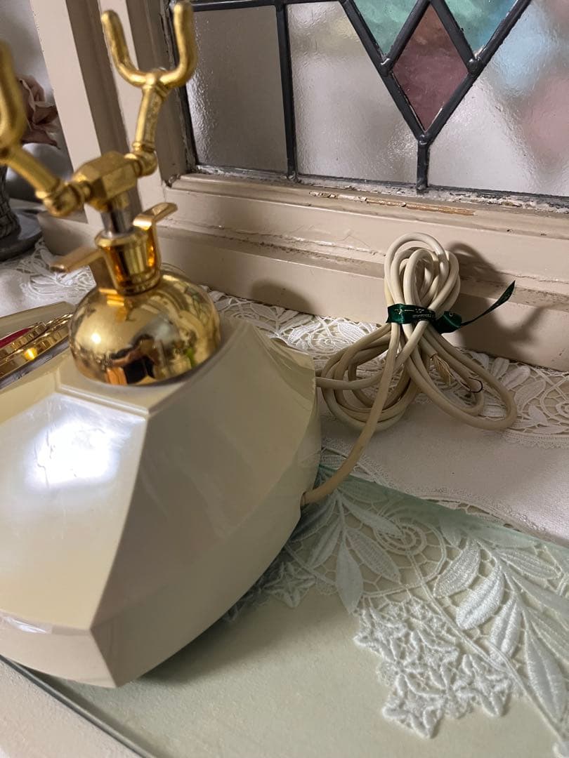 レトロ ダイヤル式 電話機 洋風 日本製 固定電話