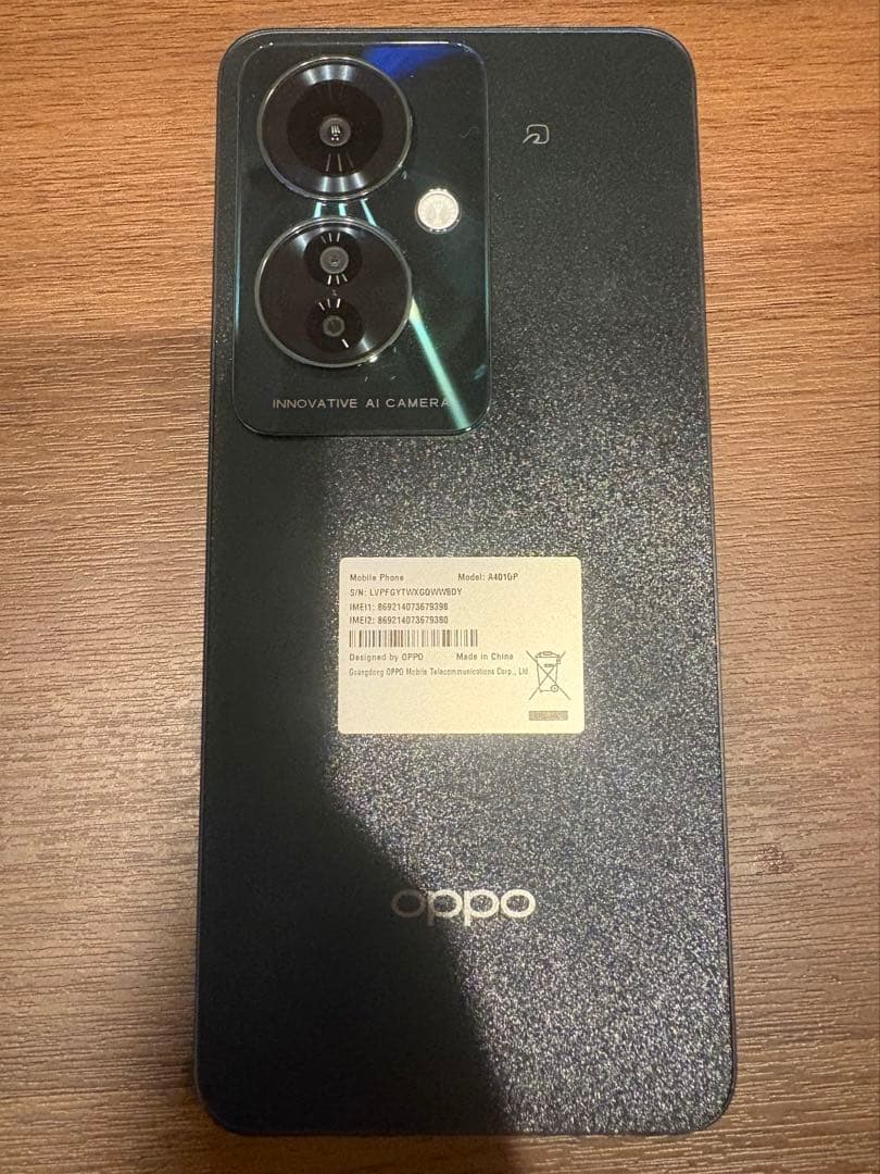 OPPO Reno11 A 128GB ダークグリーン 新品未使用①