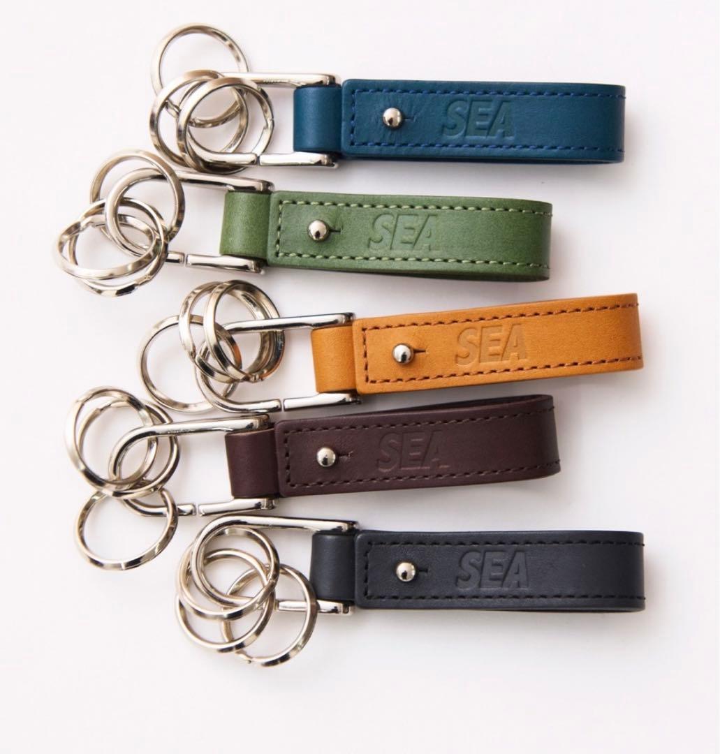 SEA Leather key Ring キーリング　黒
