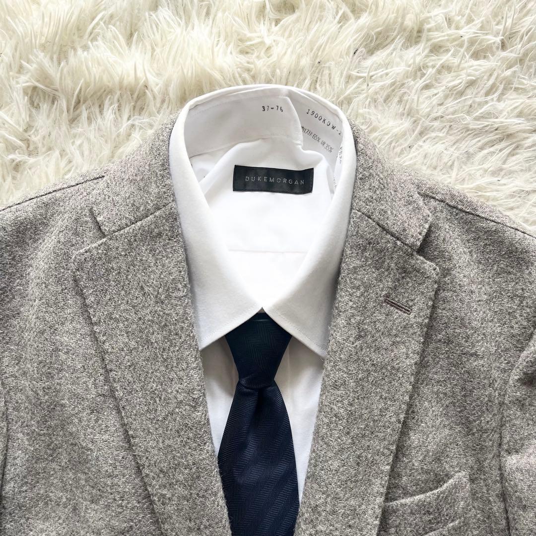 <美品>BOGLIOLI dover ツイード グレージュ ジャケット 46