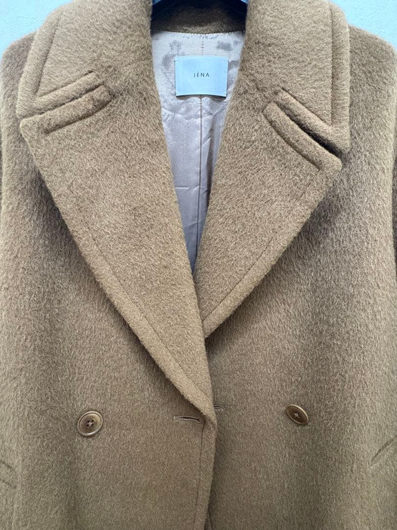 美品　IENA イエナ チェスターコート キャメル　38 　アルパカ　ベルト付き