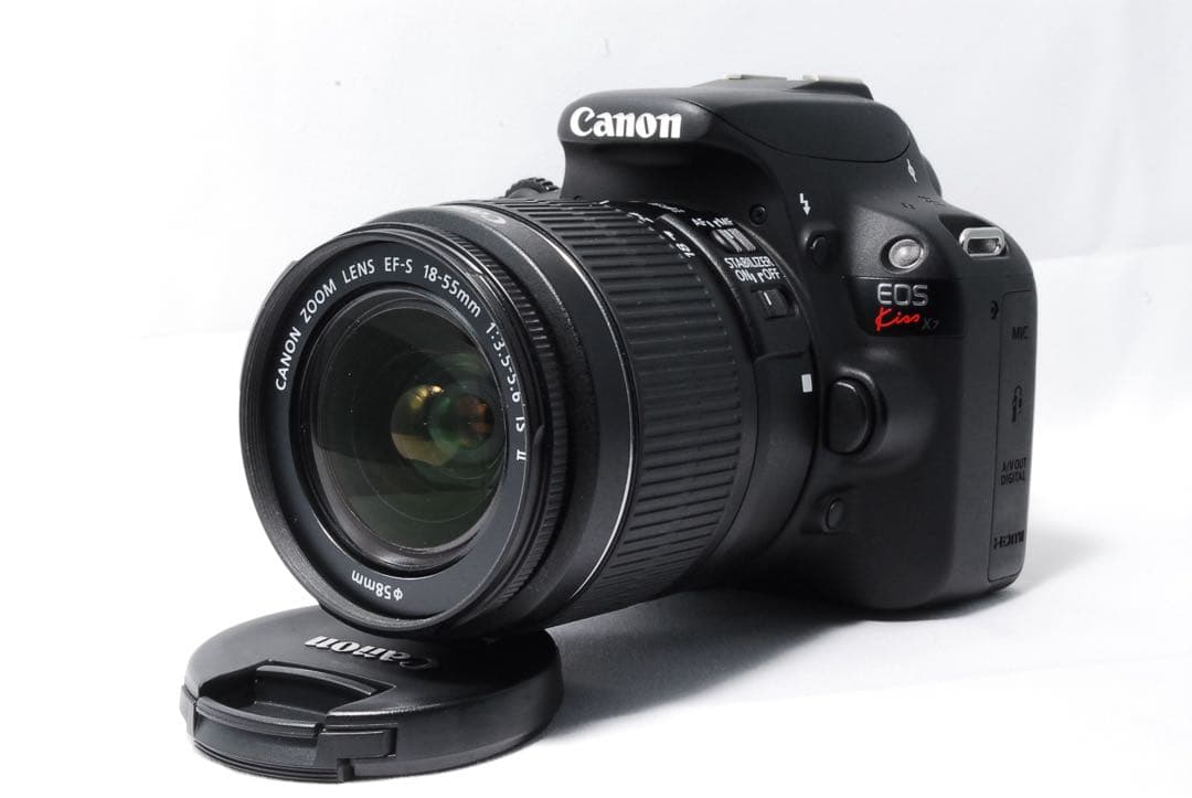 ❣️届いてすぐ使える❣️Canon Kiss X 7 ダブルレンズ キャノン