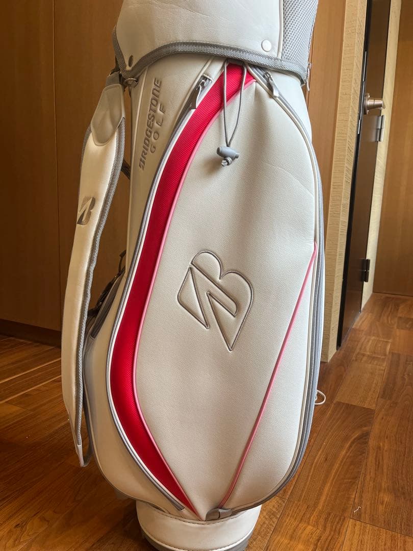 ブリヂストン キャディバッグ ホワイト/ピンク