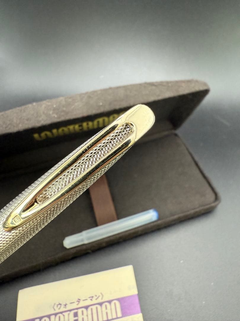 WATERMAN 万年筆 CF-77R 銀張 バーレイ