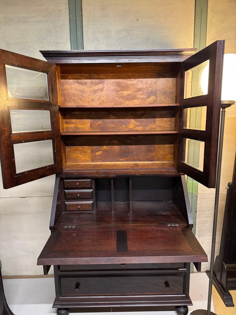 松本民芸家具 ライティングビューロー 本棚