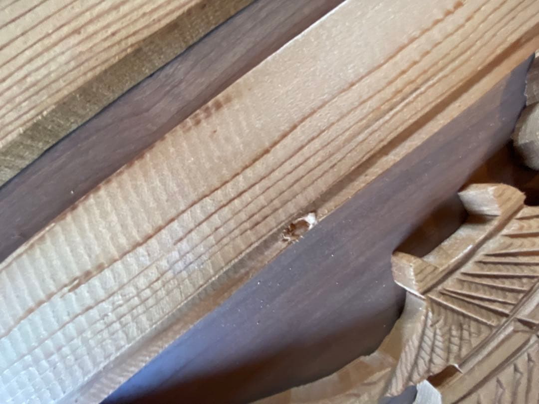 彫刻欄間2枚1組⓴