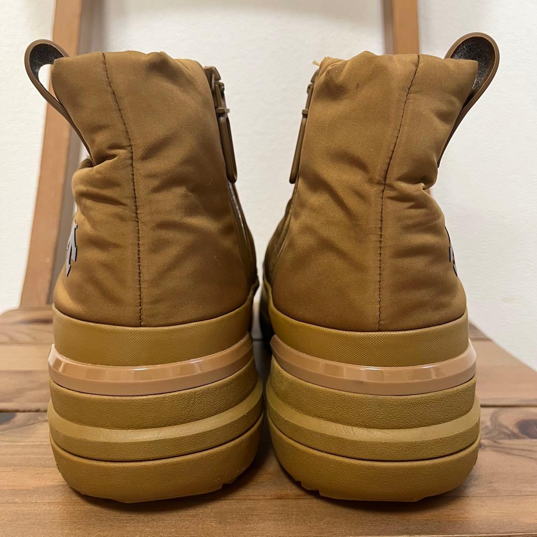 【美品】デサント D.TRACE TWB23.1 スノーブーツキャメル　ジップ