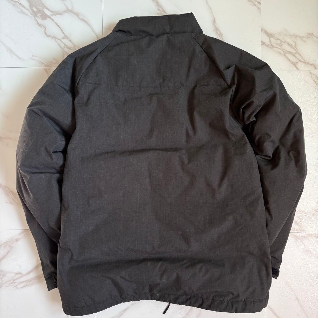 人気◆NANGA×ROCOCO 焚火 ダウンジャケット スタンドカラー グレー