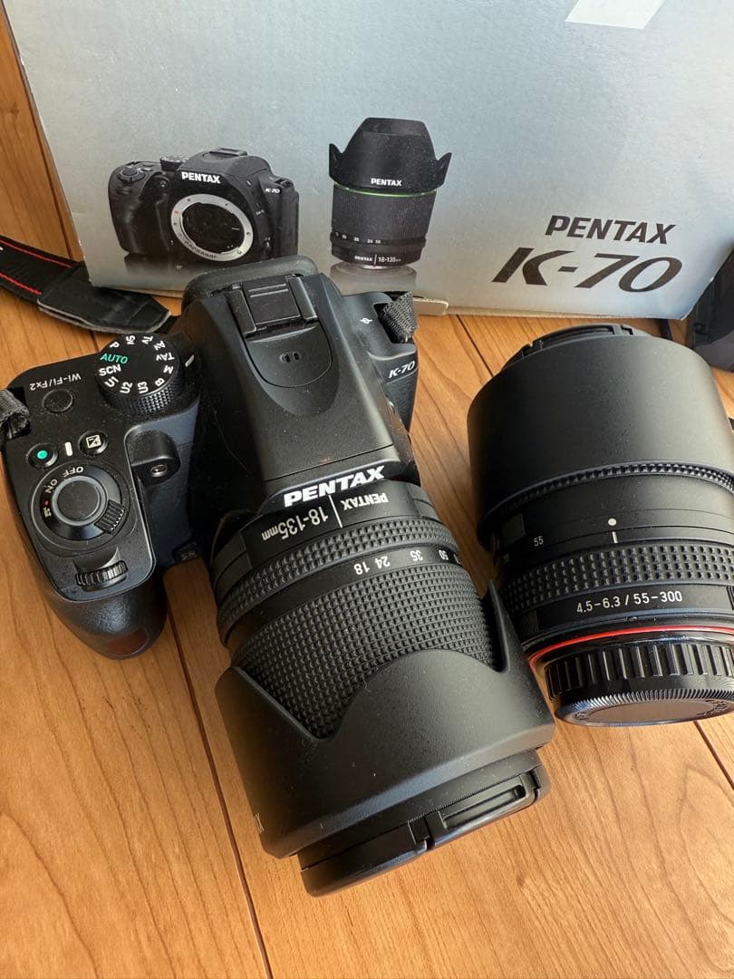 K-70レンズキット＋55-300mmF4.5-6.3ED PLM WR RE